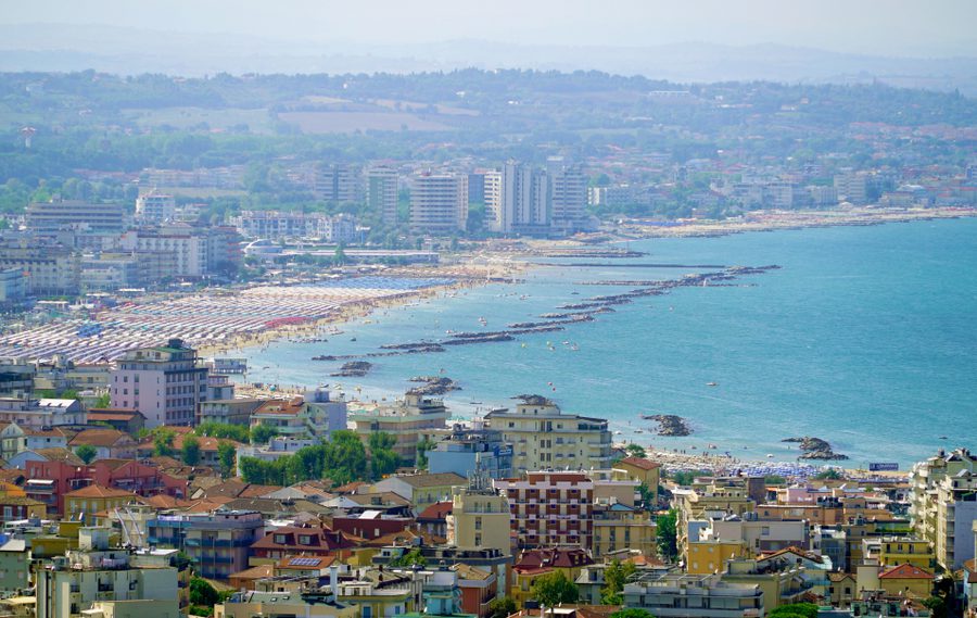 Vista dall'alto di Riccione Reggio Emilia in gita