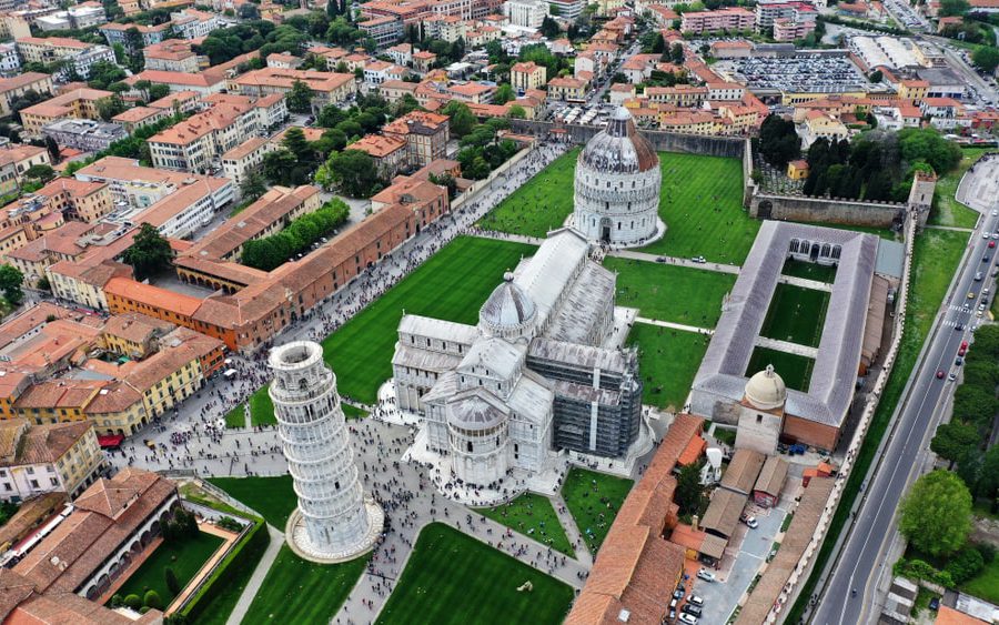 Veduta aerea di Pisa