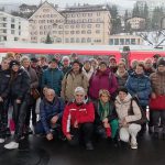 il gruppo di 50&Più Trento in gita col trenino del Bernina