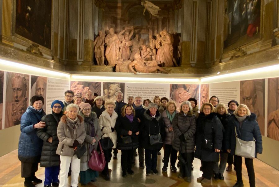 Il gruppo di 50&Più Bologna in visita al santuario che custodice un complesso scultoreo di grande valore