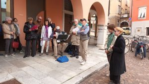 50&Più Gorizia all'inaugurazione della targa per Comelli sulla panchina d'ascolto
