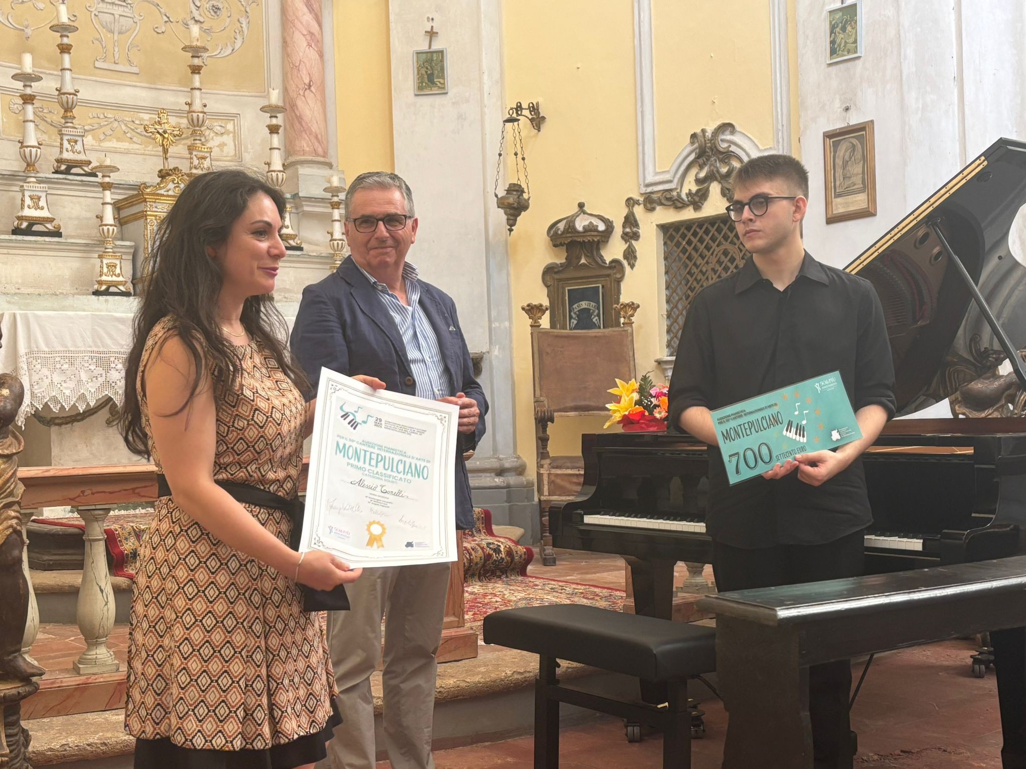 Esibizione al Cantiere di Montepulciano del vincitore dell'Audizione di 50&Più Arezzo